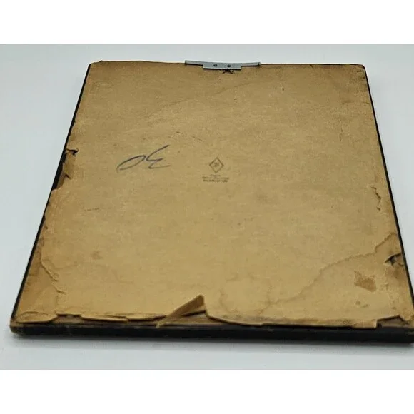 Vtg 1930 Mary Fisher Milkweed Hand Painted Reverse Couple Courting Silhouette - Picture 6 of 11